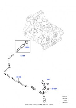 Подогреватель двигателя (2.0L AJ20D4 Diesel High NFE, Сборочный завод Хэйлвуд, Погружной подогреватель-700Вт/220В, 2.0L AJ20D4 Diesel Mid NFE, Сборочный завод Хэйлвуд, Погруж. нагр