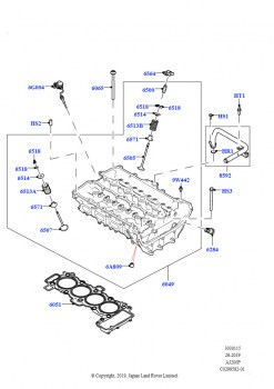 Головка цилиндров (2.0L AJ20P4 Petrol Mid NFE, Изготовитель - Changsu (Китай))