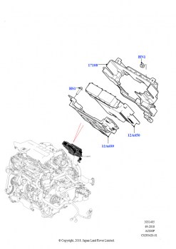 Модули и датчики двигателя (2.0L AJ20P4 Petrol High NFE, Сборочный завод Хэйлвуд, 2.0L AJ20P4 Petrol E100 NFE, Сборочный завод Хэйлвуд, 2.0L AJ20P4 Petrol Mid NFE, Сборочный завод