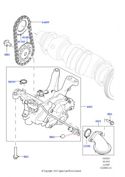 Масляный насос (2.0L AJ20P4 Petrol Mid NFE, Изготовитель - Changsu (Китай))