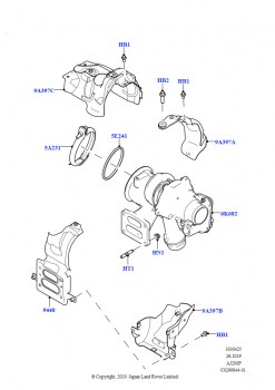 Турбокомпрессор (2.0L AJ20P4 Petrol Mid NFE, Изготовитель - Changsu (Китай))