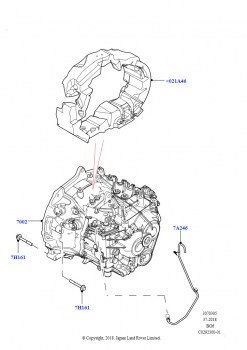 МКПП в блоке с вед.мостом и картер (6 Speed Manual Trans BG6, Сборочный завод Хэйлвуд)