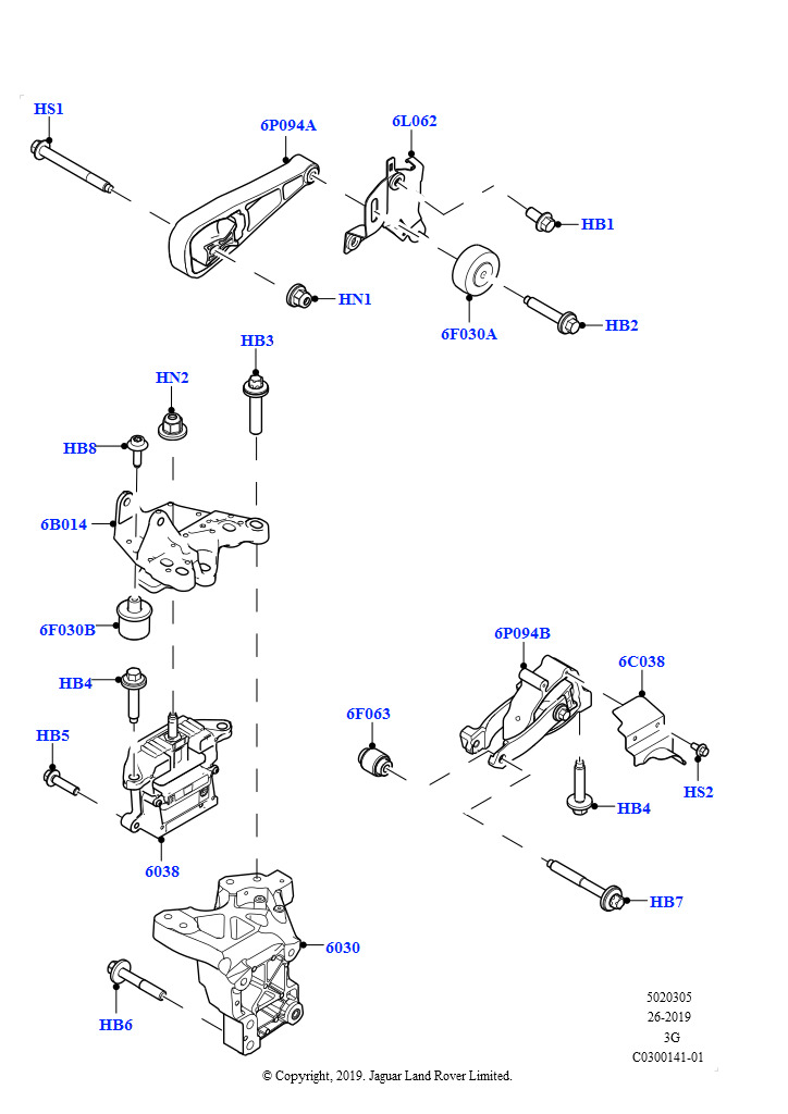 Опора двигателя (1.5L AJ20P3 Petrol High, 8 Speed Automatic Trans 8G30, Изготовитель - Changsu (Китай))