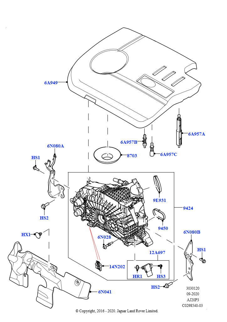 Впускной коллектор (1.5L AJ20P3 Petrol High, 8 Speed Automatic Trans 8G30, Изготовитель - Changsu (Китай))