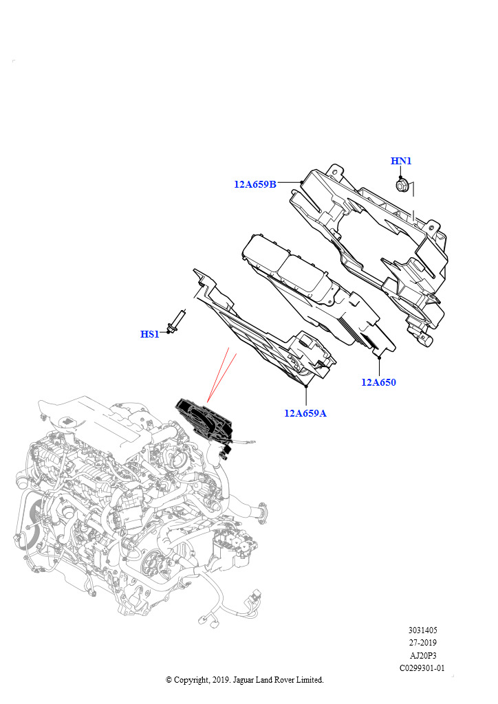 Схема: Модули и датчики двигателя (1.5L AJ20P3 Petrol High, 8 Speed Automatic Trans 8G30, Изготовитель - Changsu (Китай))