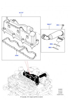 Сист.пониж.токс.выхл.-картер (2.0L AJ20D4 Diesel High NFE, Сборочный завод Хэйлвуд, 2.0L AJ20D4 Diesel Mid NFE, Сборочный завод Хэйлвуд, 2.0L AJ20D4 Diesel LF NFE, Сборочный завод
