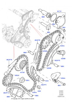 Газораспределительный механизм (2.0L AJ20D4 Diesel High NFE, Сборочный завод Хэйлвуд, 2.0L AJ20D4 Diesel Mid NFE, Сборочный завод Хэйлвуд, 2.0L AJ20D4 Diesel LF NFE, Сборочный заво