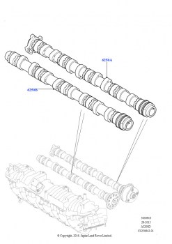 Распределительный Вал (2.0L I4 DSL HIGH DOHC AJ200, Сборочный завод Хэйлвуд, 2,0 л I4 DSL MID DOHC AJ200, Сборочный завод Хэйлвуд)