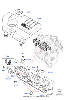 Впускной коллектор (2.0L I4 DSL HIGH DOHC AJ200)