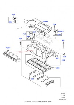 Крышка головки цилиндров (2,0 л I4 DSL MID DOHC AJ200, Страна изготовления — Бразилия, 2.0L I4 DSL HIGH DOHC AJ200, Страна изготовления — Бразилия)
