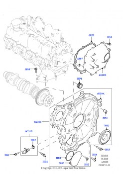 Крышки газораспредели. механизма (2,0 л I4 DSL MID DOHC AJ200, Страна изготовления — Бразилия, 2.0L I4 DSL HIGH DOHC AJ200, Страна изготовления — Бразилия)