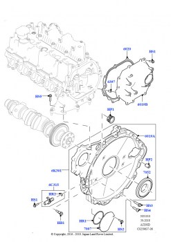 Крышки газораспредели. механизма (2.0L I4 DSL HIGH DOHC AJ200, Сборочный завод Хэйлвуд, 2,0 л I4 DSL MID DOHC AJ200, Сборочный завод Хэйлвуд)