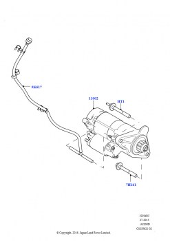 Стартер (2.0L I4 DSL HIGH DOHC AJ200, Сборочный завод Хэйлвуд, 2,0 л I4 DSL MID DOHC AJ200, Сборочный завод Хэйлвуд)