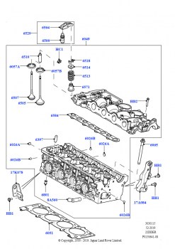 Головка цилиндров (2.2L CR DI 16V Дизельный, 2.2L DOHC EFI TC DW12)