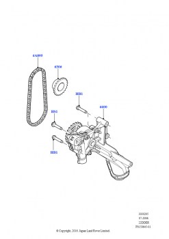Масляный насос (2.2L CR DI 16V Дизельный, 2.2L DOHC EFI TC DW12)