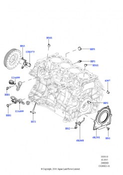 Блок цилиндров и заглушки (2.0L 16V TIVCT T/C 240PS бензиновый, Изготовитель - Changsu (Китай))