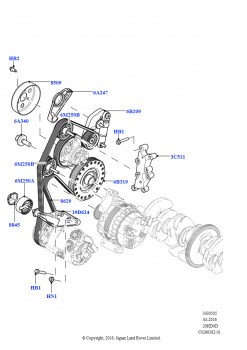 Шкивы и приводные ремни (2.0L 16V TIVCT T/C 240PS бензиновый, Страна изготовления — Бразилия)