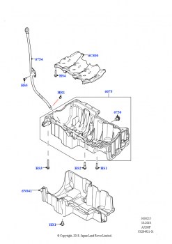 Масл. картер/указат. уровня масла (2,0 л I4 Mid DOHC AJ200, бензин, Страна изготовления — Бразилия, 2.0L I4 Mid AJ200 Petrol E100, Страна изготовления — Бразилия)