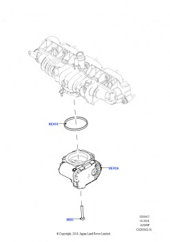 Корпус дроссельной заслонки (2,0 л I4 Mid DOHC AJ200, бензин, Страна изготовления — Бразилия, 2.0L I4 Mid AJ200 Petrol E100, Страна изготовления — Бразилия)