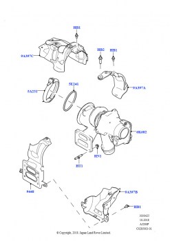 Турбокомпрессор (2,0 л I4 Mid DOHC AJ200, бензин, Страна изготовления — Бразилия, 2.0L I4 Mid AJ200 Petrol E100, Страна изготовления — Бразилия)
