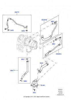 Турбокомпрессор (Смазка и охлаждение, 2,0 л I4 High DOHC AJ200, бензин, Изготовитель - Changsu (Китай), 2,0 л I4 Mid DOHC AJ200, бензин, Изготовитель - Changsu (Китай))
