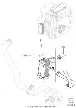 Системы охлаждения коробки передач (2.0L 16V TIVCT T/C 240PS бензиновый, 9-ступенчат.автоматич. AWD, Изготовитель - Changsu (Китай))